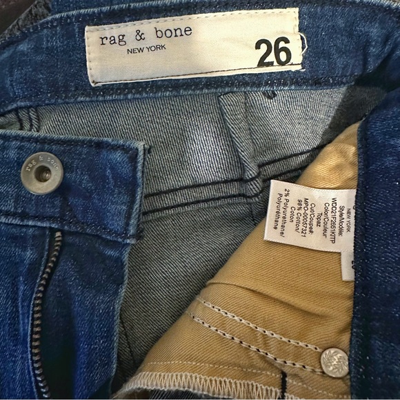 Rag & Bone mid/high rise skinny jeans size 26!! - Picture 8 of 8